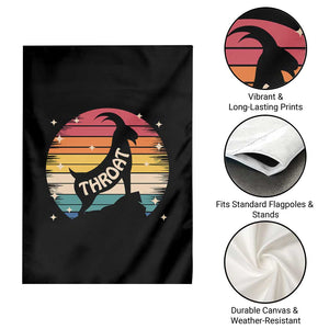 Raunchy Humor Garden Flag Throat Goat Meme Gift TS12 Print Your Wear