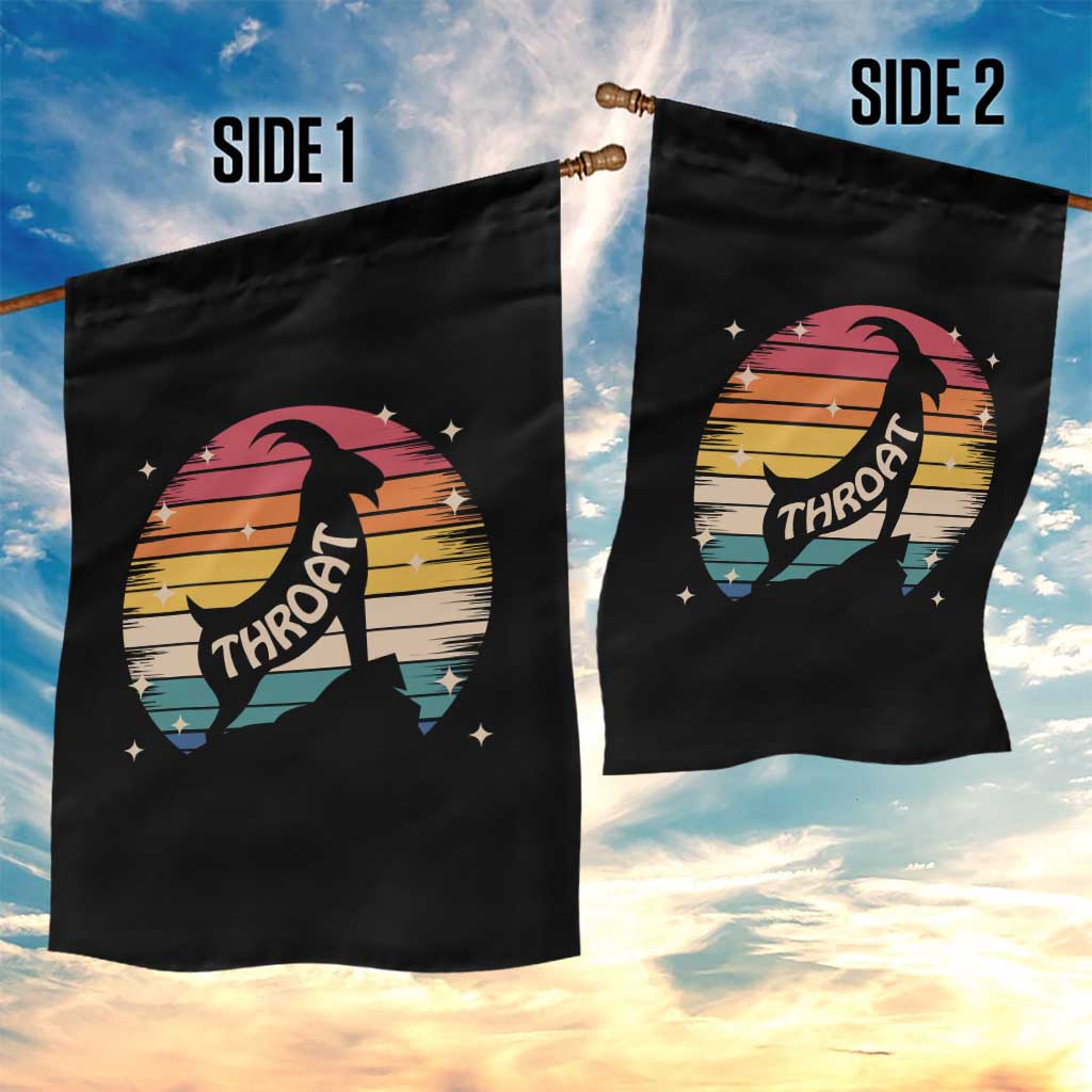 Raunchy Humor Garden Flag Throat Goat Meme Gift TS12 Print Your Wear