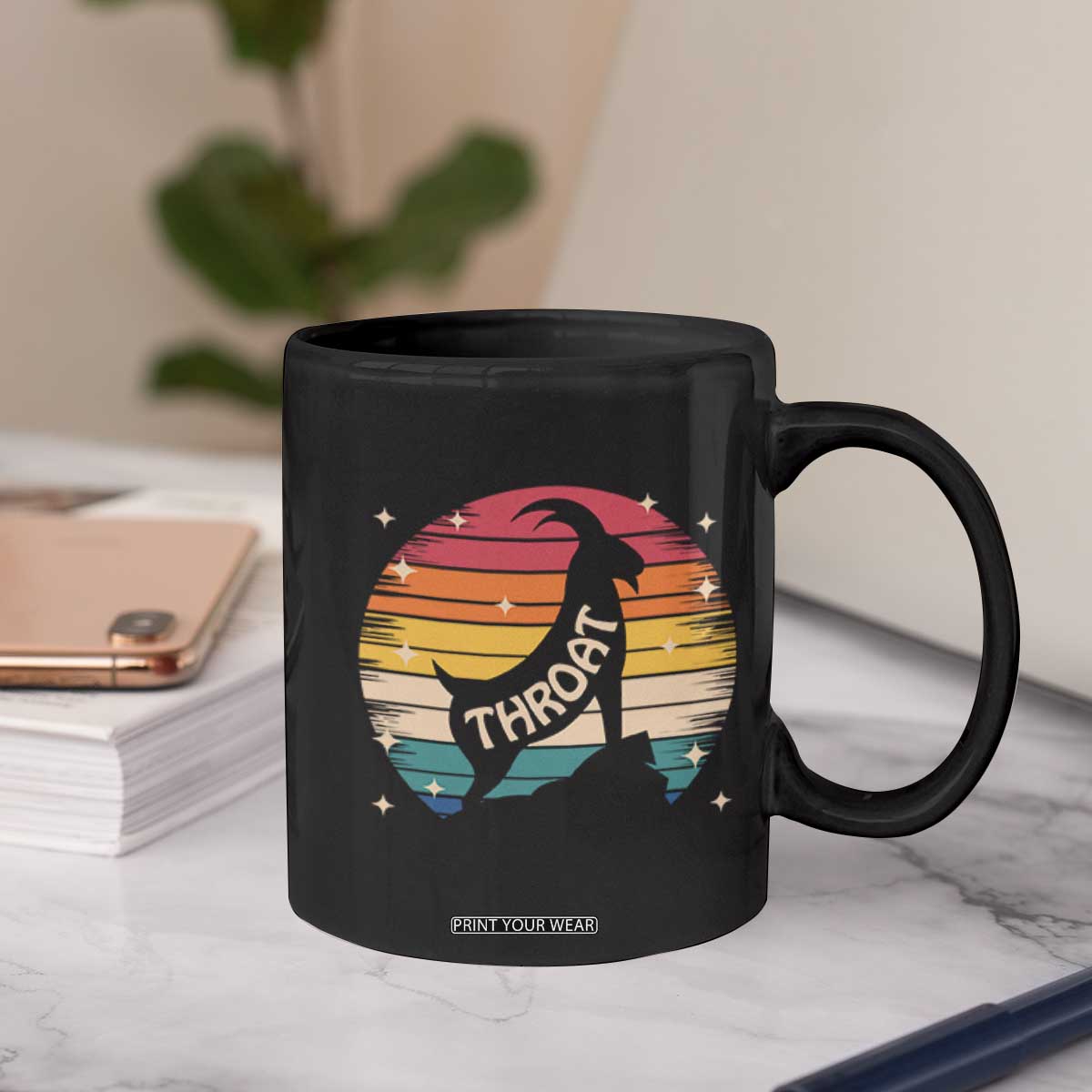 Raunchy Humor Coffee Mug Throat Goat Meme Gift TS12 Print Your Wear