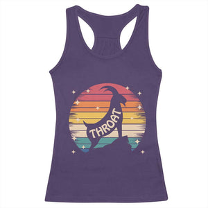 Raunchy Humor Racerback Tank Top Throat Goat Meme Gift TS12 Purple Print Your Wear