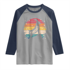 Raunchy Humor Raglan Shirt Throat Goat Meme Gift TS12 Sport Gray Navy Print Your Wear