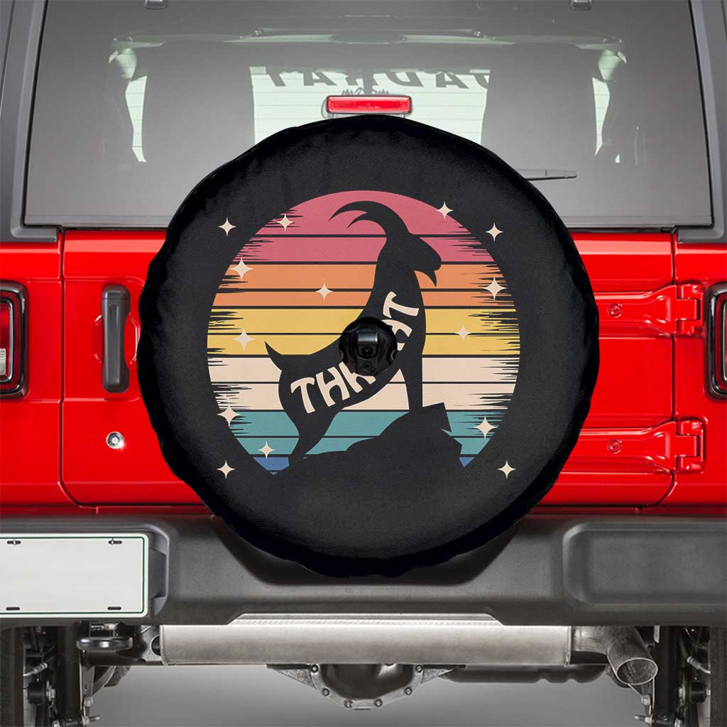 Raunchy Humor Spare Tire Cover Throat Goat Meme Gift TS12 Black Print Your Wear