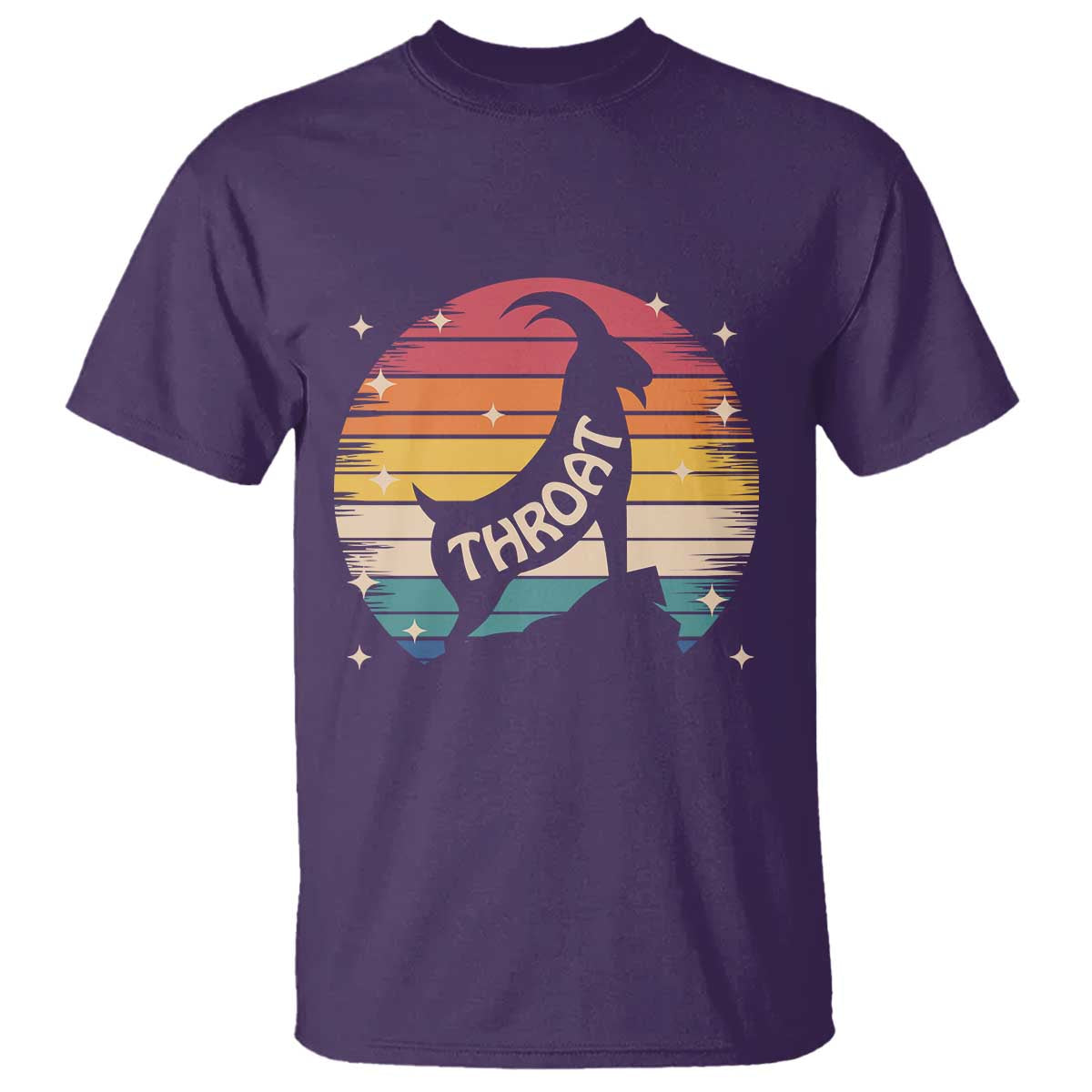 Raunchy Humor T Shirt Throat Goat Meme Gift TS12 Purple Print Your Wear