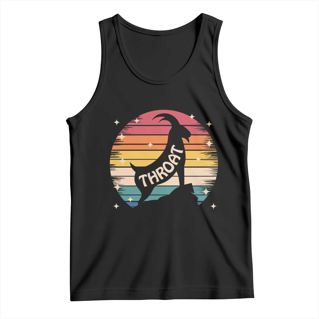 Raunchy Humor Tank Top Throat Goat Meme Gift TS12 Black Print Your Wear