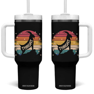 Raunchy Humor Tumbler With Handle Throat Goat Meme Gift TS12 One Size: 40 oz Black Print Your Wear