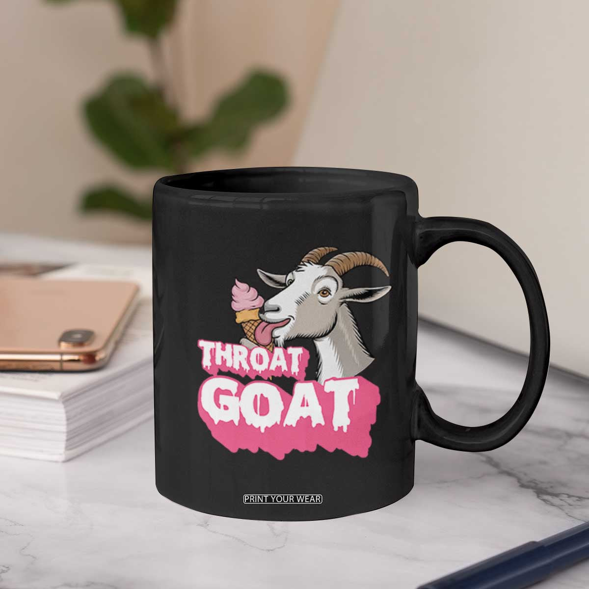 Throat Goat Coffee Mug Sarcastic Adult Humor TS12 Print Your Wear