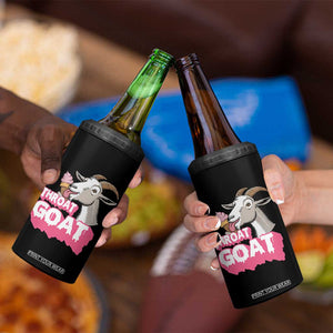 Throat Goat 4 in 1 Can Cooler Tumbler Sarcastic Adult Humor TS12 Print Your Wear