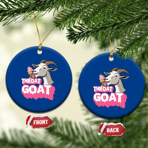 Throat Goat Ceramic Ornament Sarcastic Adult Humor TS12 1pc Blue Print Your Wear