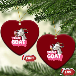 Throat Goat Ceramic Ornament Sarcastic Adult Humor TS12 Print Your Wear