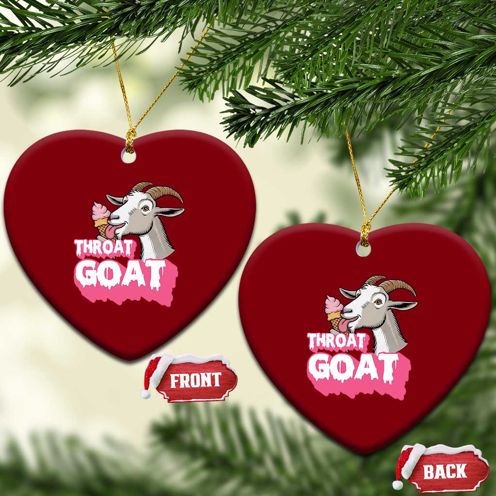 Throat Goat Ceramic Ornament Sarcastic Adult Humor TS12 Print Your Wear