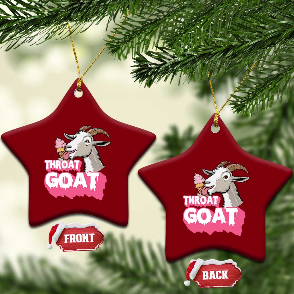 Throat Goat Ceramic Ornament Sarcastic Adult Humor TS12 Print Your Wear