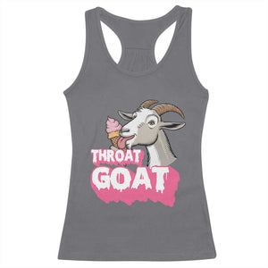 Throat Goat Racerback Tank Top Sarcastic Adult Humor TS12 Charcoal Print Your Wear