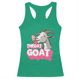 Throat Goat Racerback Tank Top Sarcastic Adult Humor TS12 Irish Green Print Your Wear
