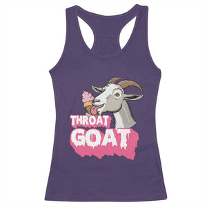 Throat Goat Racerback Tank Top Sarcastic Adult Humor TS12 Purple Print Your Wear