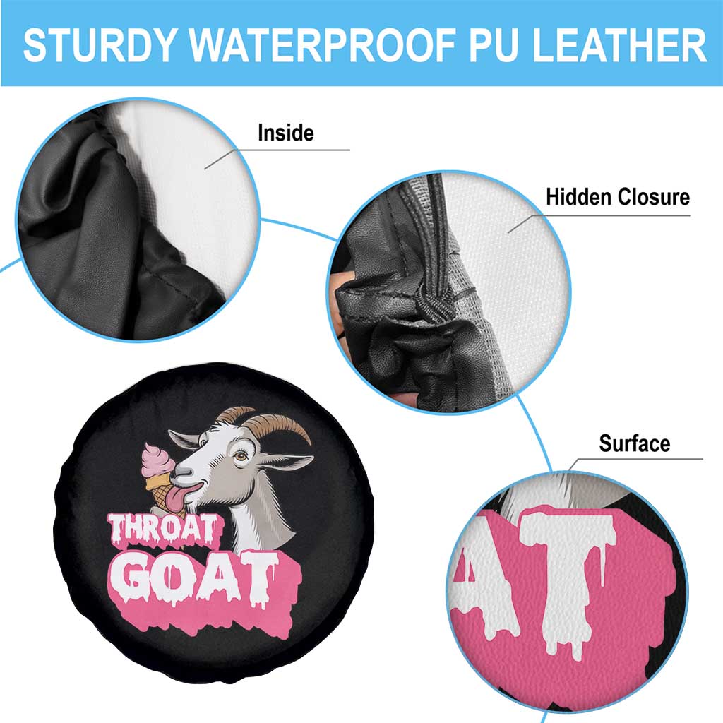 Throat Goat Spare Tire Cover Sarcastic Adult Humor TS12 Print Your Wear