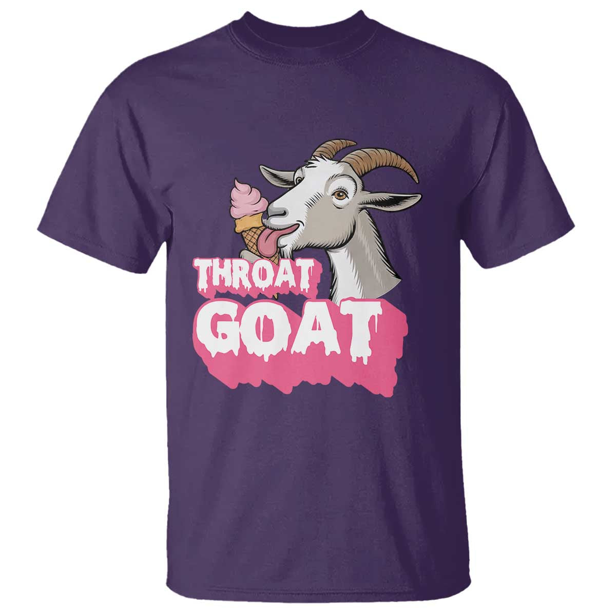 Throat Goat T Shirt Sarcastic Adult Humor TS12 Purple Print Your Wear