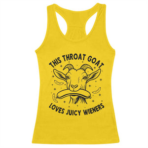 This Throat Goat Loves Juicy Wieners Racerback Tank Top Funny Adult Humor TS12 Daisy Print Your Wear