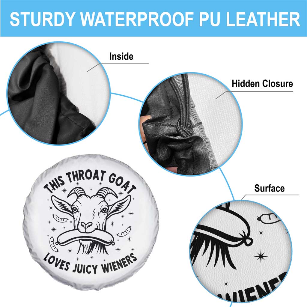 This Throat Goat Loves Juicy Wieners Spare Tire Cover Funny Adult Humor TS12 Print Your Wear