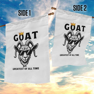 Goat Lover Gift Garden Flag Funny Motivational Quote Be The G O A T TS12 Print Your Wear