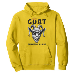 Goat Lover Gift Hoodie Funny Motivational Quote Be The G O A T TS12 Daisy Print Your Wear