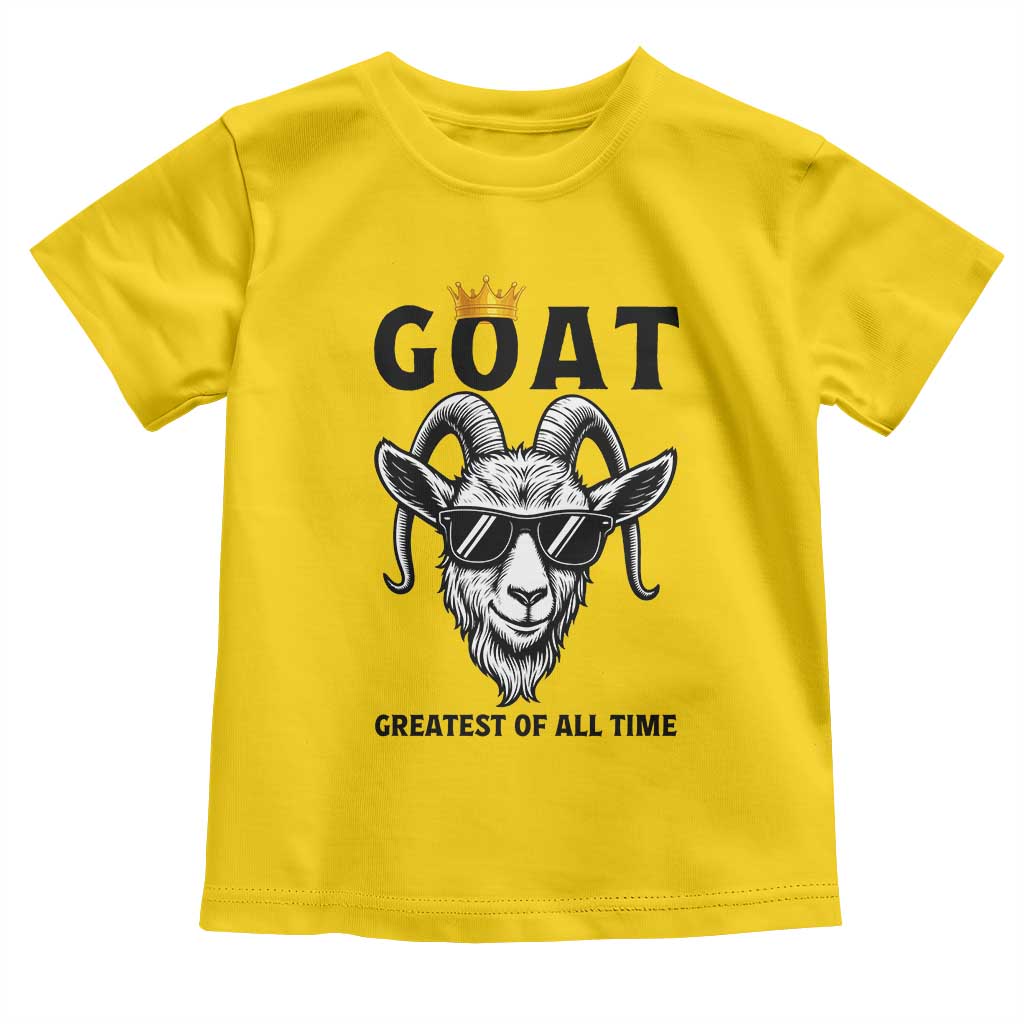 Goat Lover Gift Toddler T Shirt Funny Motivational Quote Be The G O A T TS12 Daisy Print Your Wear