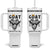 Goat Lover Gift Tumbler With Handle Funny Motivational Quote Be The G O A T TS12 One Size: 40 oz White Print Your Wear
