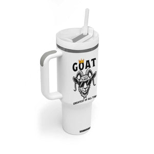 Goat Lover Gift Tumbler With Handle Funny Motivational Quote Be The G O A T TS12 Print Your Wear