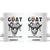 Goat Lover Gift Coffee Mug Funny Motivational Quote Be The G O A T TS12 White Print Your Wear