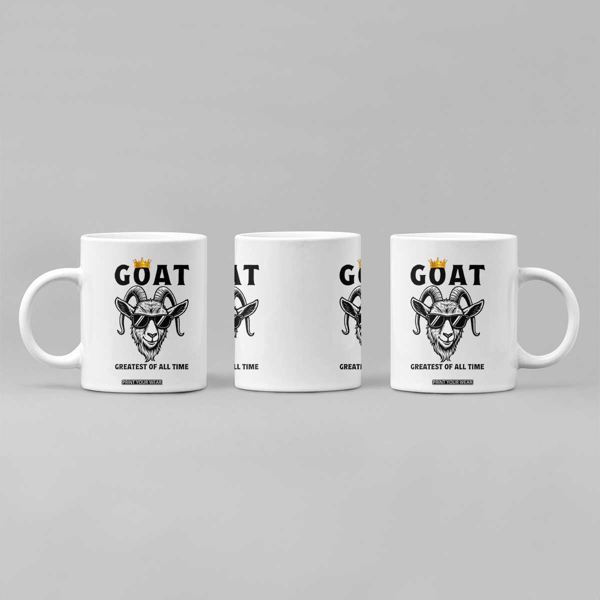 Goat Lover Gift Coffee Mug Funny Motivational Quote Be The G O A T TS12 Print Your Wear