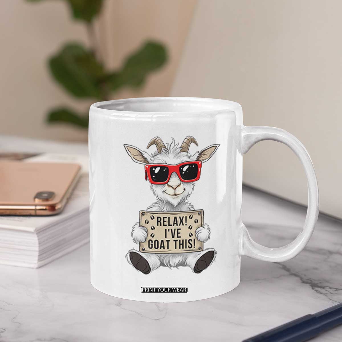 Relax I Have Goat This Coffee Mug Funny Goat Lover Gift TS12 Print Your Wear