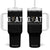 Funny Goat Lover Tumbler With Handle Motivational Quote Crowned G O A T Style TS12 One Size: 40 oz Black Print Your Wear