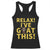 Funny Goat Humor Racerback Tank Top Relax I Have Goat This TS12 Black Print Your Wear