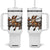 Funny Goat Tumbler With Handle It Is Fine I Am Fine Everything Is Fine TS12 One Size: 40 oz White Print Your Wear