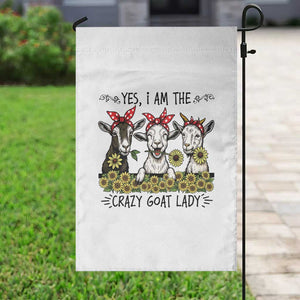 I Am The Crazy Goat Lady Garden Flag Goat Lady Gift TS12 Print Your Wear