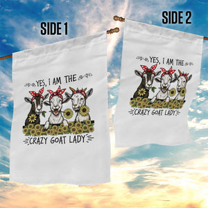 I Am The Crazy Goat Lady Garden Flag Goat Lady Gift TS12 Print Your Wear