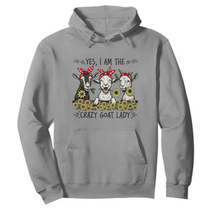 I Am The Crazy Goat Lady Hoodie Goat Lady Gift TS12 Sport Gray Print Your Wear