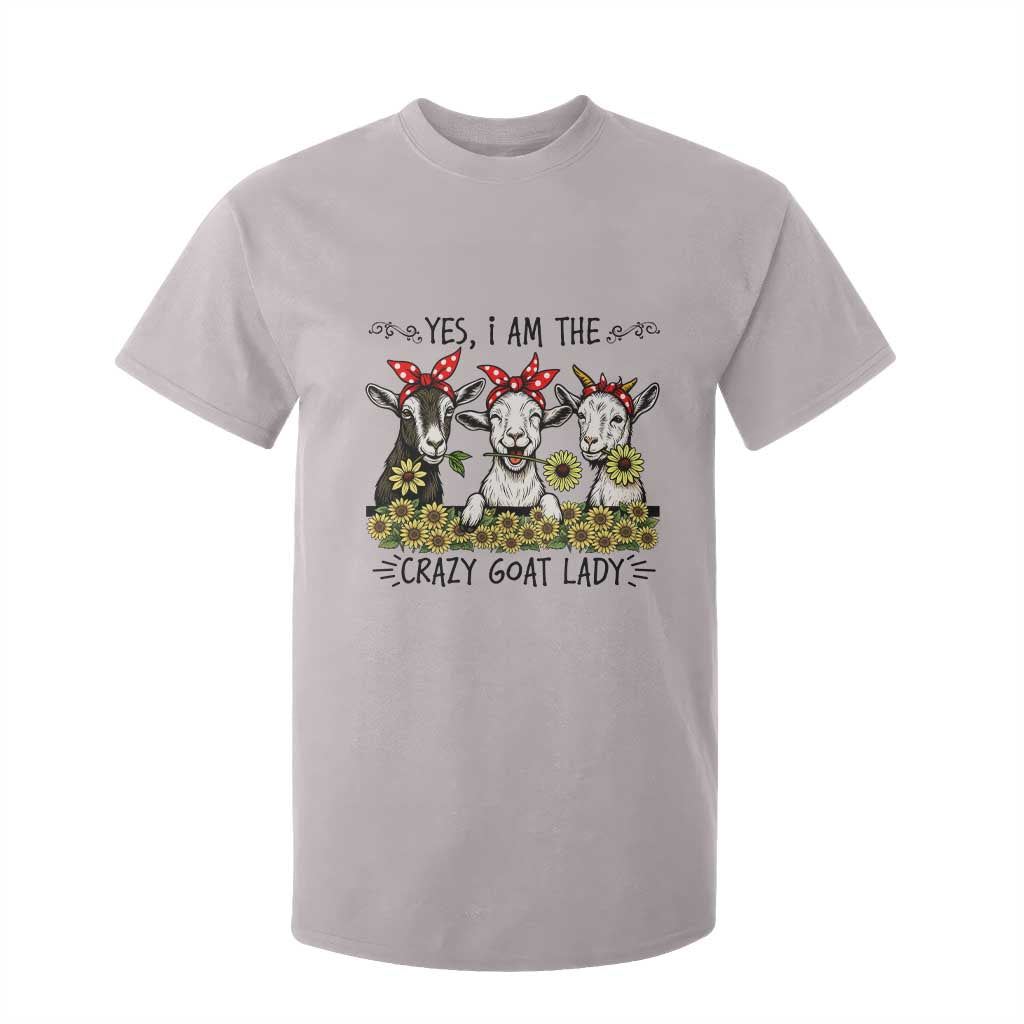 I Am The Crazy Goat Lady T Shirt For Kid Goat Lady Gift TS12 Ice Gray Print Your Wear