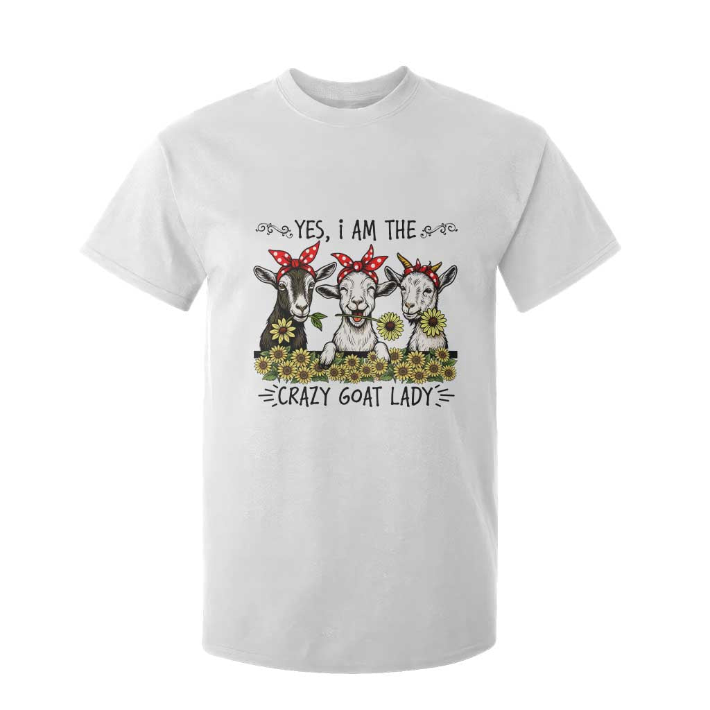 I Am The Crazy Goat Lady T Shirt For Kid Goat Lady Gift TS12 White Print Your Wear