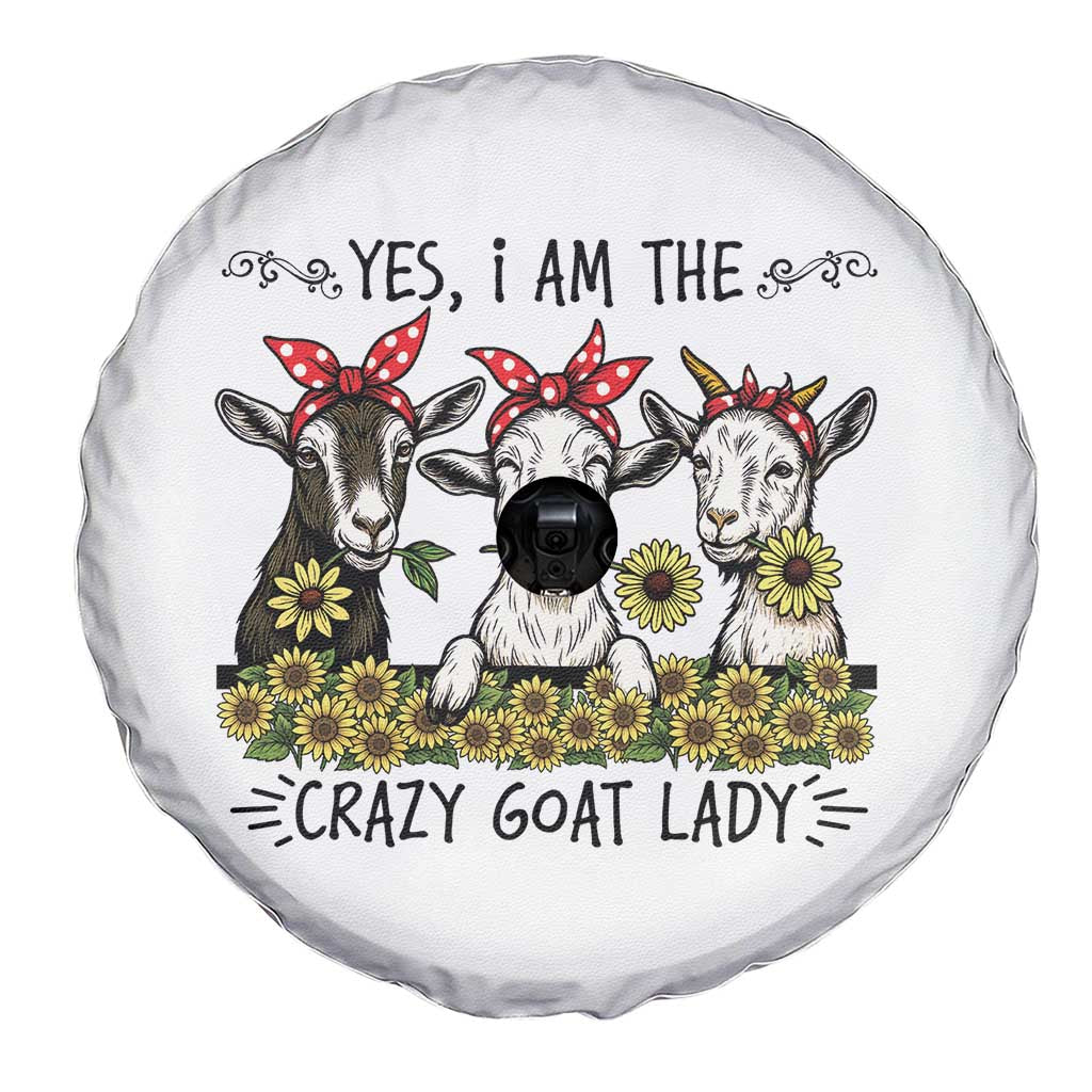I Am The Crazy Goat Lady Spare Tire Cover Goat Lady Gift TS12 Print Your Wear