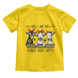 I Am The Crazy Goat Lady Toddler T Shirt Goat Lady Gift TS12 Daisy Print Your Wear