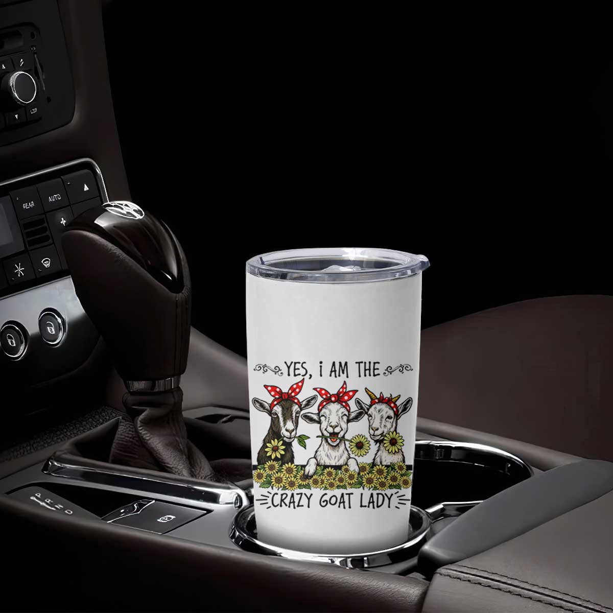 I Am The Crazy Goat Lady Tumbler Cup Goat Lady Gift TS12 Print Your Wear