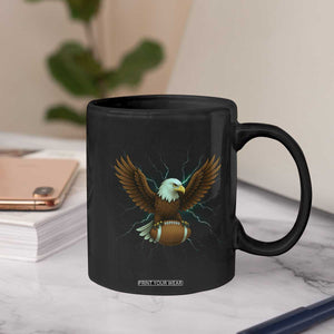 Lightning Eagle Holding Coffee Mug Football Player Gift TS12 Print Your Wear