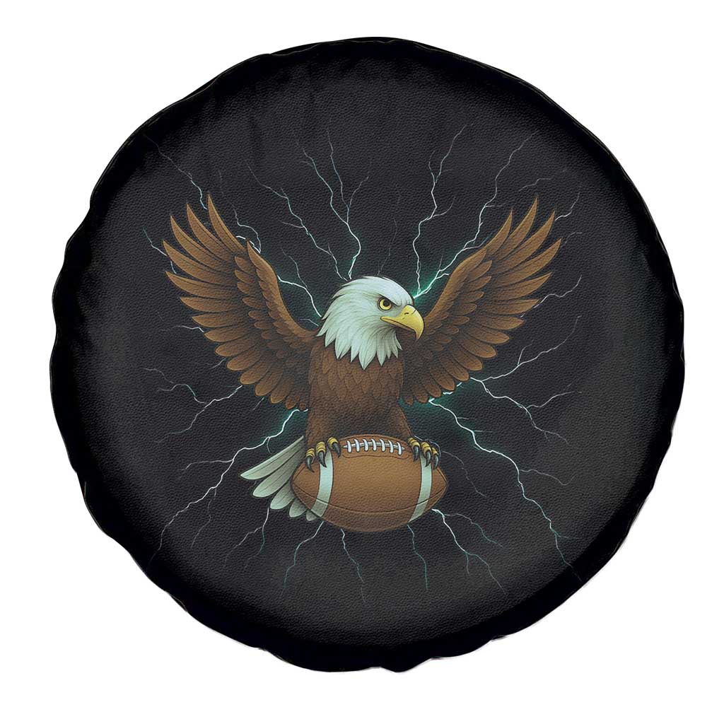 Lightning Eagle Holding Spare Tire Cover Football Player Gift TS12 Print Your Wear