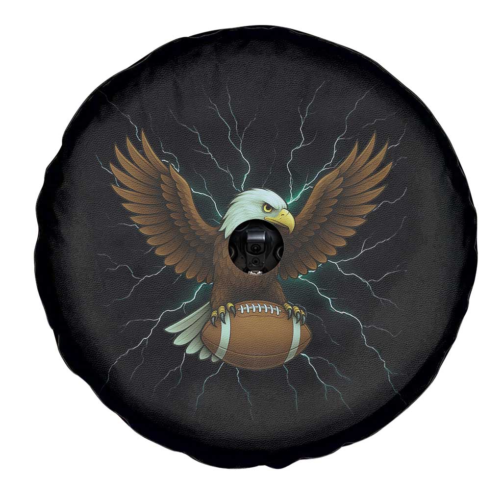 Lightning Eagle Holding Spare Tire Cover Football Player Gift TS12 Print Your Wear