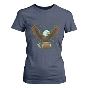 Lightning Eagle Holding T Shirt For Women Football Player Gift TS12 Navy Print Your Wear