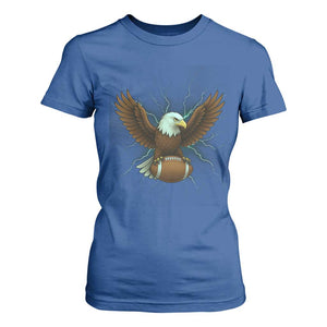 Lightning Eagle Holding T Shirt For Women Football Player Gift TS12 Royal Blue Print Your Wear