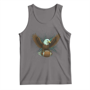 Lightning Eagle Holding Tank Top Football Player Gift TS12 Deep Heather Print Your Wear