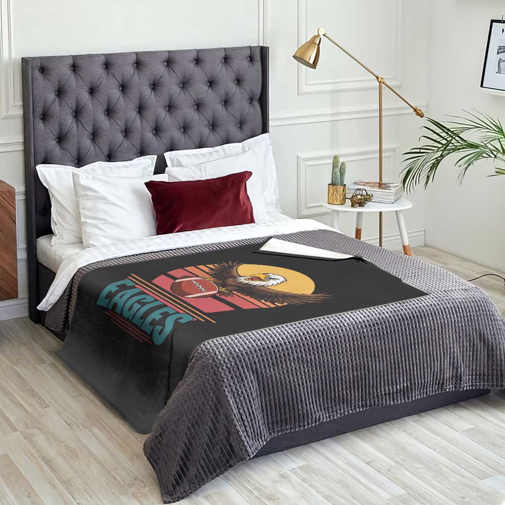 Funny EFF Retro Vintage Style Football Lover Gift Throw Blanket TS12 Print Your Wear