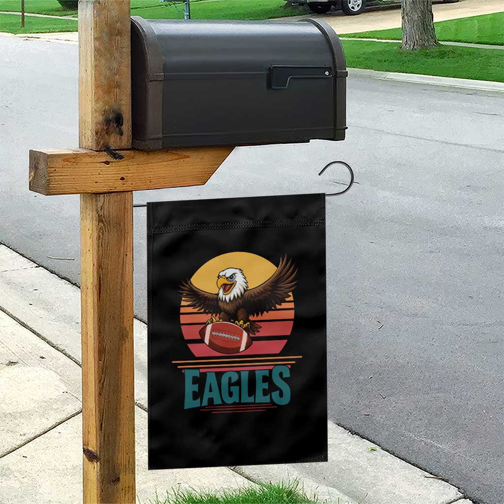 Funny Eagle Football Fan Garden Flag Retro Vintage Style TS12 Print Your Wear