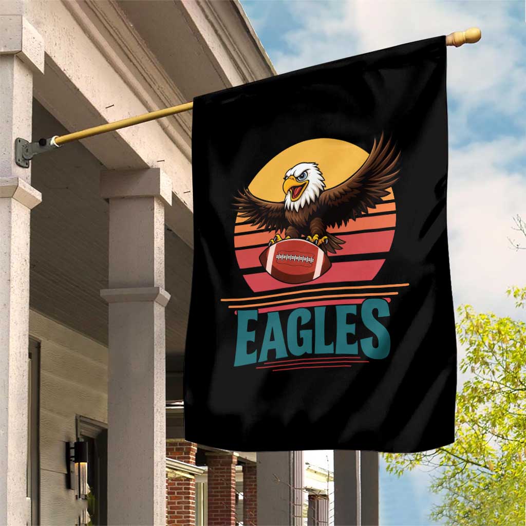 Funny Eagle Football Fan Garden Flag Retro Vintage Style TS12 Print Your Wear